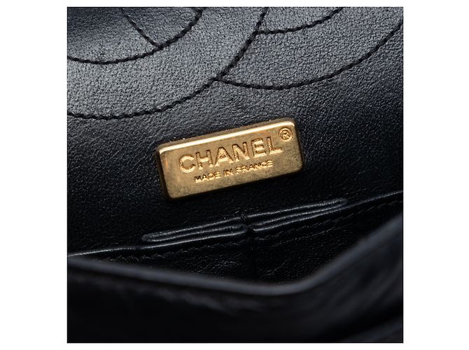 Chanel Black Quilted Aged Calfskin Reissue 2.55 Lucky Charms Double Flap 225 Nero - vista 5
