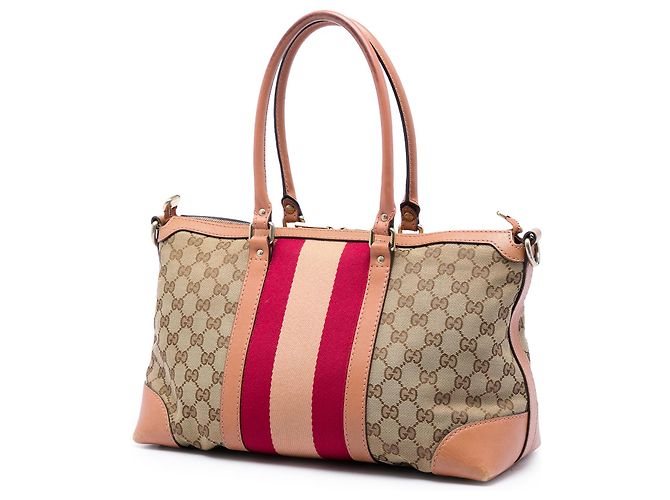 Gucci Satchel Beige GG Canvas Web - Ansicht 2