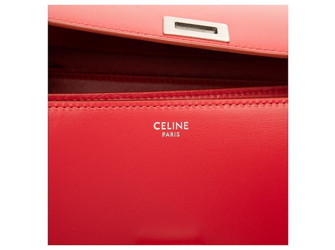 Céline Celine Red Medium Calfskin Classic Box Rot - Ansicht 5
