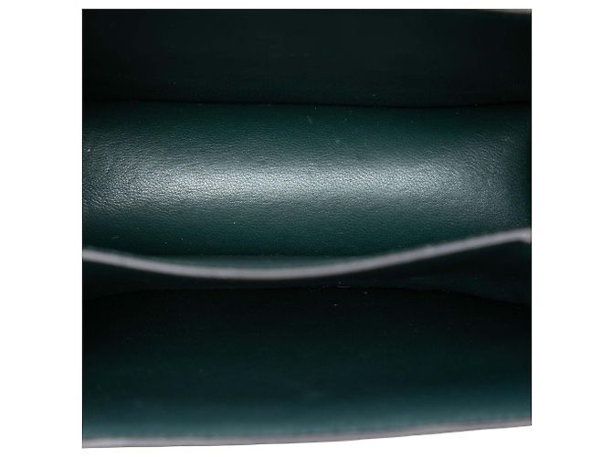 Céline Celine Green Small Calfskin Classic Box Verde Verde scuro - vista 4