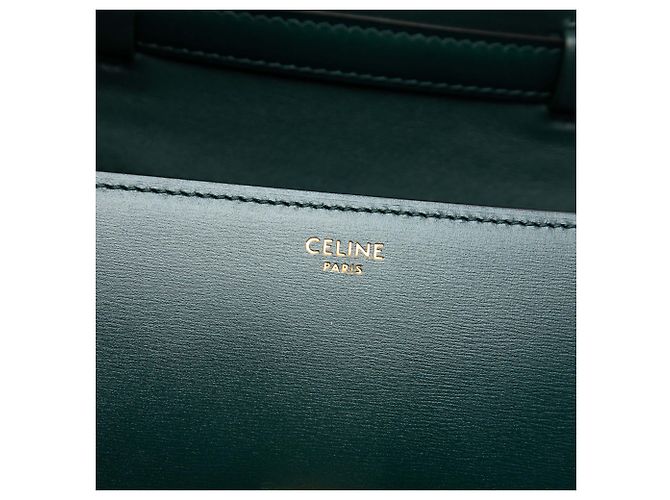 Céline Celine Green Small Calfskin Classic Box Verde Verde scuro - vista 5