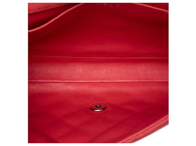 Clutch Chanel Pink Quilted Caviar Flap con Catena Rosa - vista 4