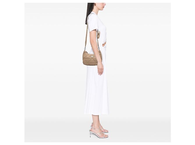 Prada Beige Quilted Re Nylon Padded Re Edition 2005 Crossbody - vista 6