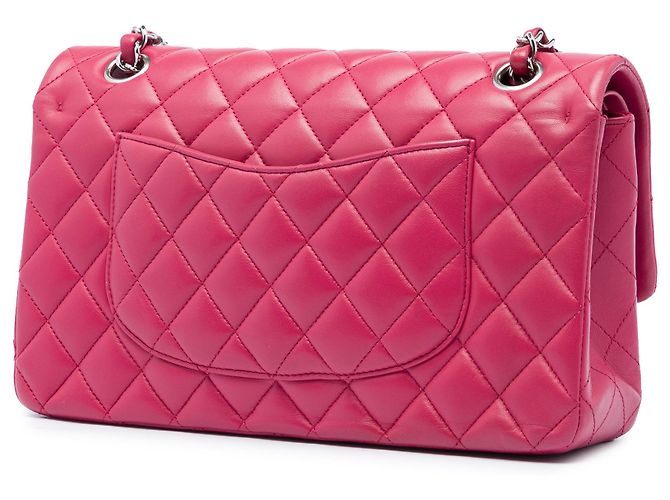 Chanel Rosa Medium Classic Lambskin Double Flap - vista 2