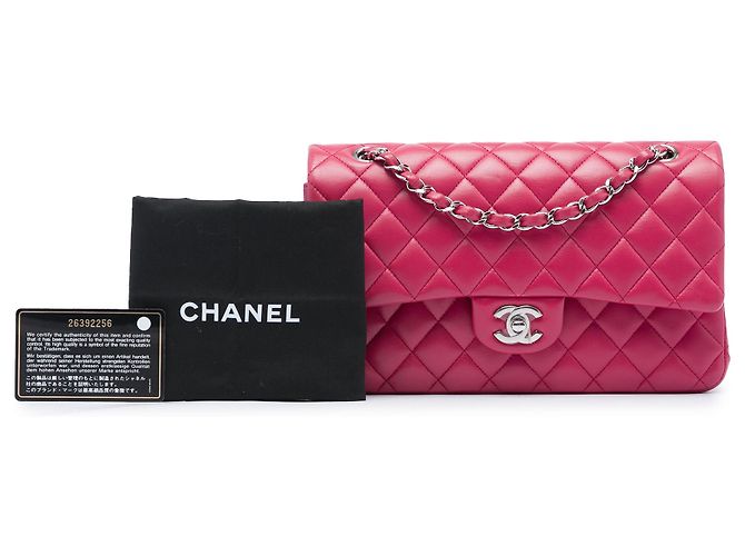 Chanel Rosa Medium Classic Lambskin Double Flap - vista 6