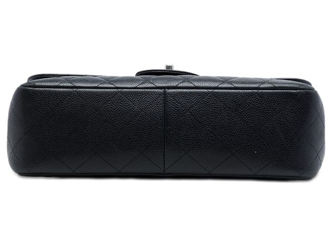 Chanel Black Jumbo Classic Caviar Double Flap Negro - vista 3