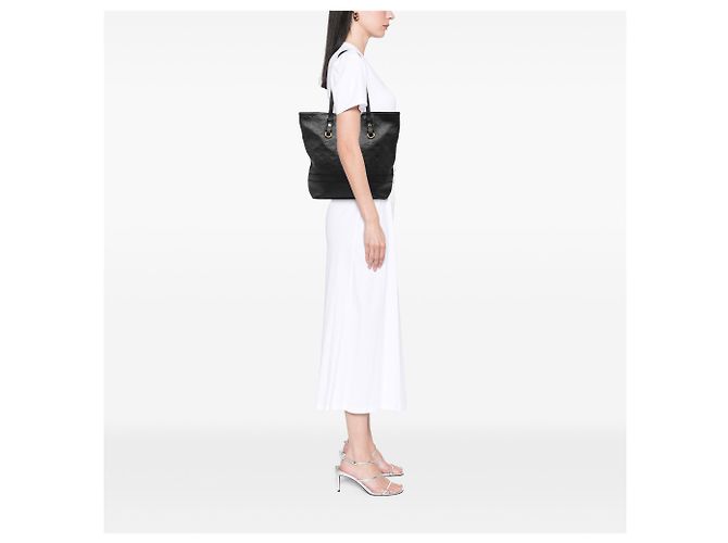 Louis Vuitton Black Monogram Empreinte Citadine PM Nero - vista 6