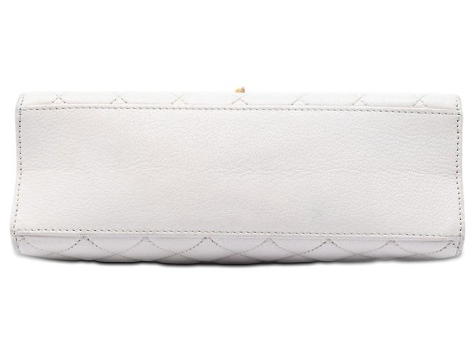 Chanel White Medium Quilted Goatskin Reissue 2.55 Rita Flap Bianco - vista 3