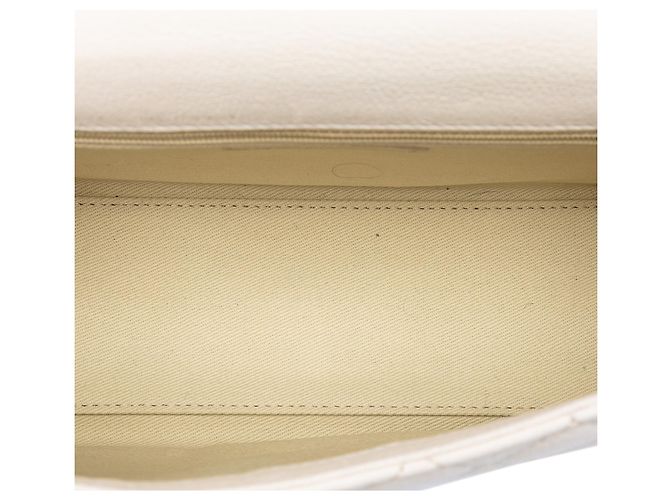 Chanel White Medium Quilted Goatskin Reissue 2.55 Rita Flap Bianco - vista 4