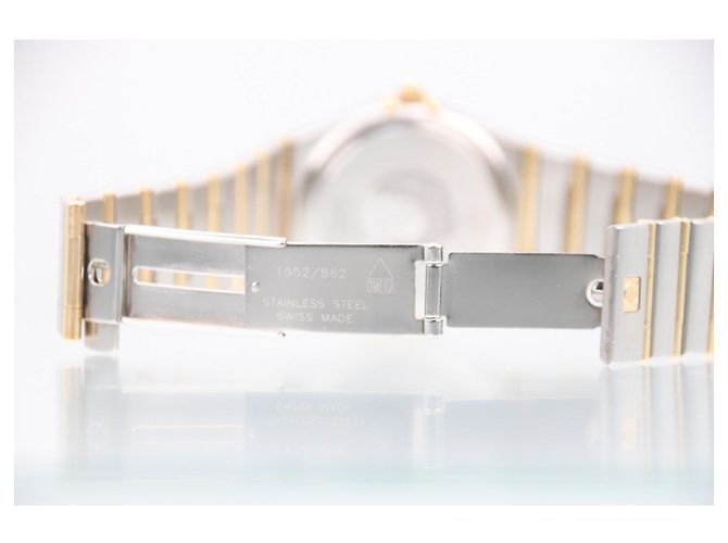 Omega Constellation Quartz 35mm YG SS Quadrante Bianco 1212.30 Argento D'oro - vista 10