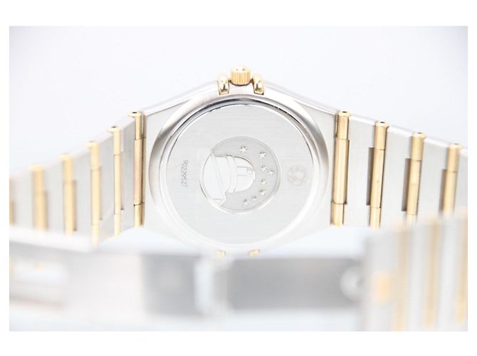 Omega Constellation Quartz 35mm YG SS Quadrante Bianco 1212.30 Argento D'oro - vista 11