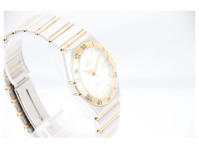 Omega Constellation Quartz 35mm YG SS Quadrante Bianco 1212.30 Argento D'oro - vista 4