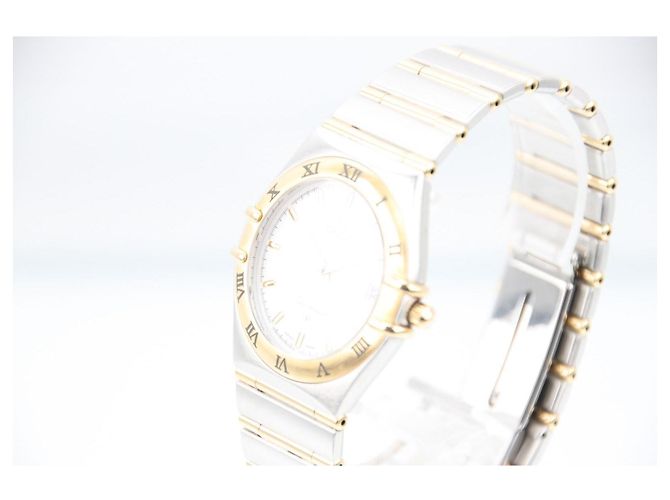 Omega Constellation Quartz 35mm YG SS Quadrante Bianco 1212.30 Argento D'oro - vista 5
