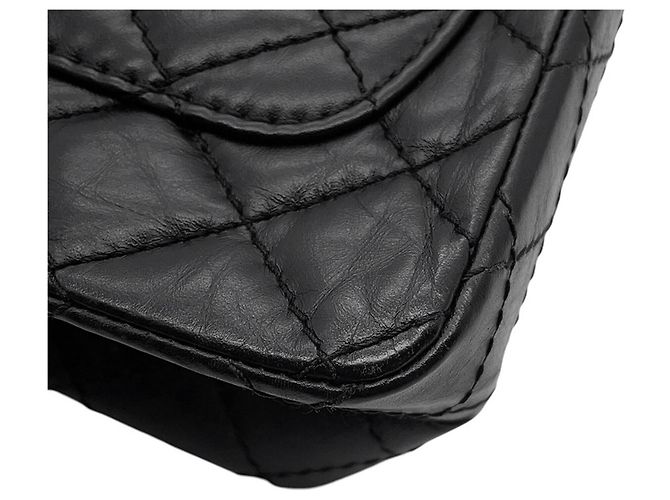 Borsa a Spalla Chanel Matelassé 2.55 Mini Nero - vista 10