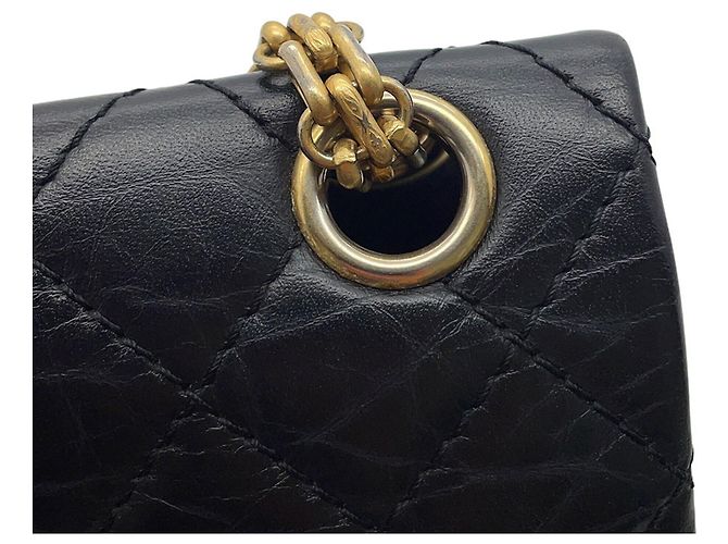 Borsa a Spalla Chanel Matelassé 2.55 Mini Nero - vista 13