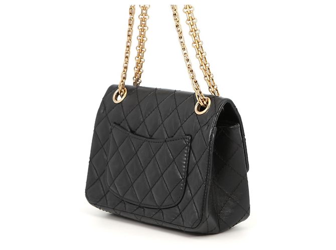 Borsa a Spalla Chanel Matelassé 2.55 Mini Nero - vista 2