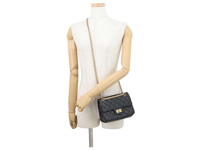 Borsa a Spalla Chanel Matelassé 2.55 Mini Nero - vista 5
