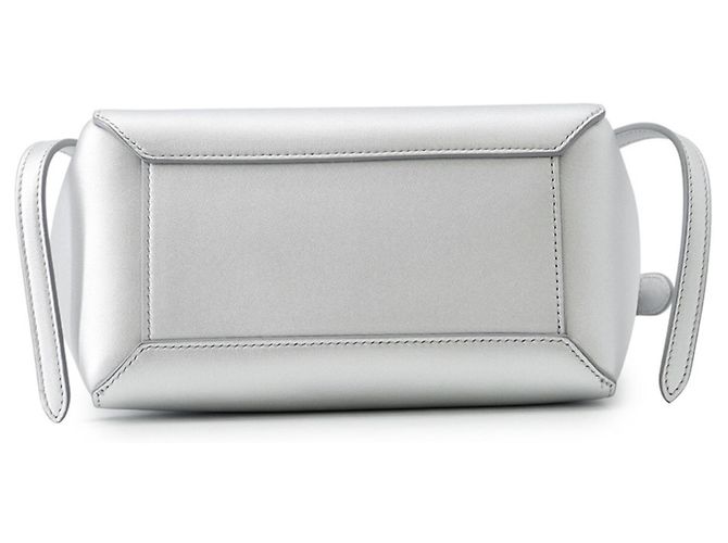 Céline Borsa in pelle argentata Celine Argento - vista 3