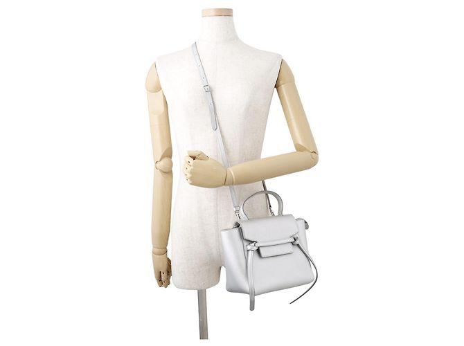 Céline Borsa in pelle argentata Celine Argento - vista 5