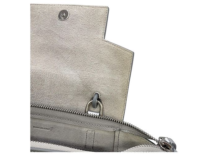 Céline Borsa in pelle argentata Celine Argento - vista 9