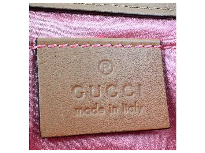 Borsa a Spalla Gucci GG Marmont D'oro - vista 11
