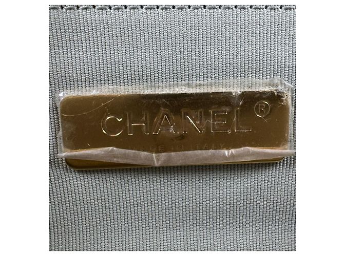 Borsa a tracolla in pelle grigia Chanel Marrone - vista 11