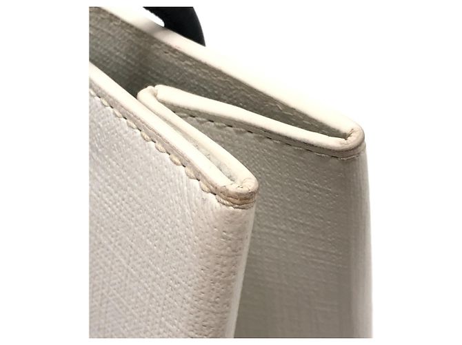 Borsa a tracolla in pelle bianca Balenciaga Bianco - vista 10