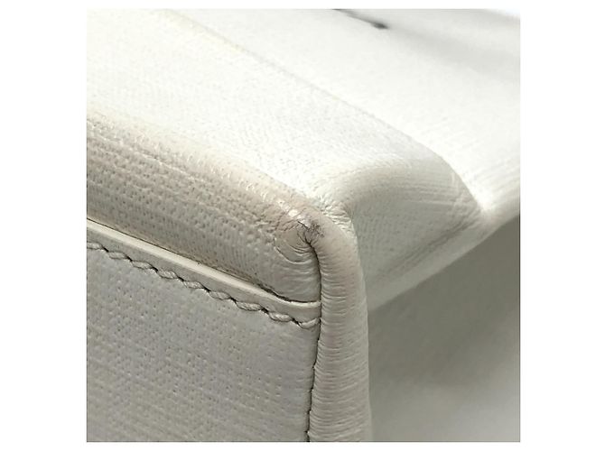 Borsa a tracolla in pelle bianca Balenciaga Bianco - vista 5