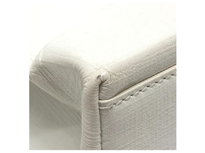 Borsa a tracolla in pelle bianca Balenciaga Bianco - vista 6