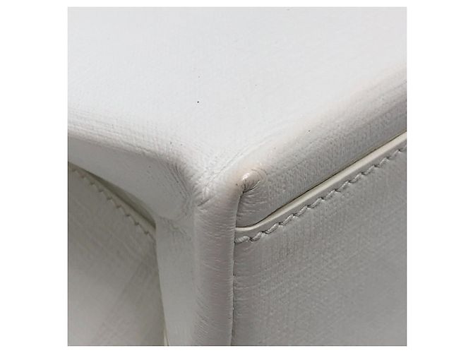 Borsa a tracolla in pelle bianca Balenciaga Bianco - vista 8