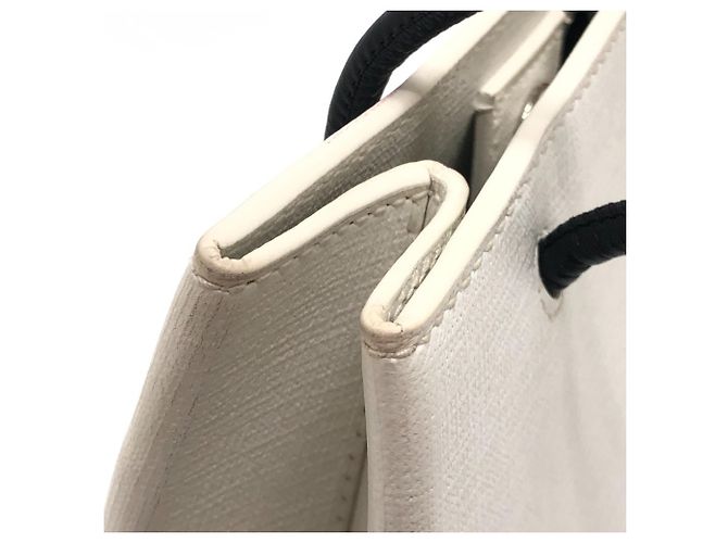 Borsa a tracolla in pelle bianca Balenciaga Bianco - vista 9