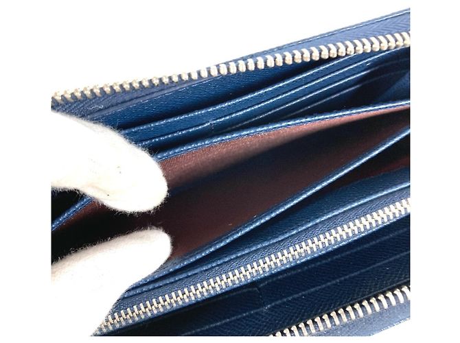 Bulgari Cartera larga de cuero azul Bvlgari - vista 13