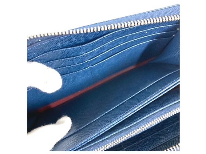 Bulgari Cartera larga de cuero azul Bvlgari - vista 14