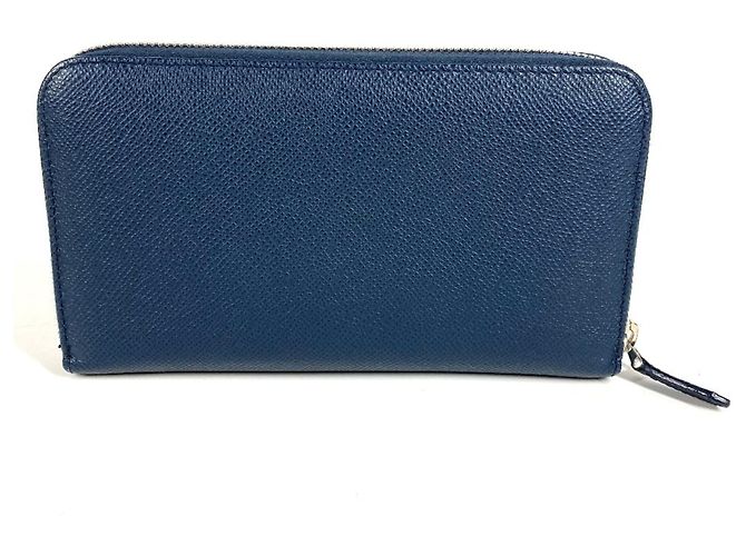 Bulgari Cartera larga de cuero azul Bvlgari - vista 2