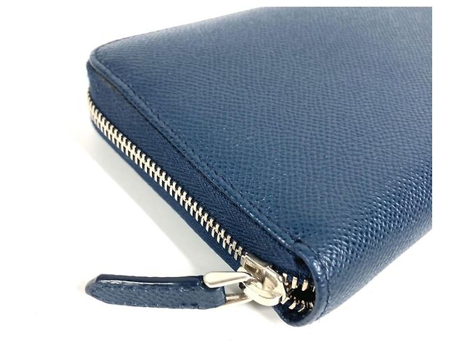 Bulgari Cartera larga de cuero azul Bvlgari - vista 5