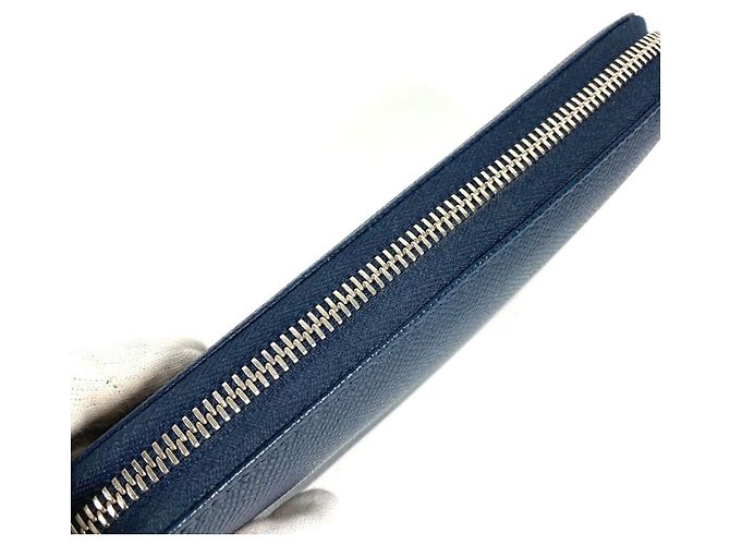 Bulgari Cartera larga de cuero azul Bvlgari - vista 7
