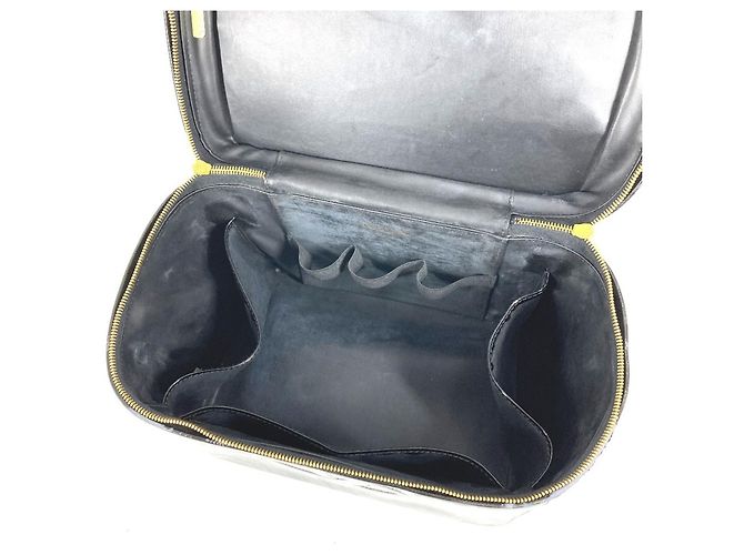 Vanity Beauty case Chanel Vintage CC Coco Mark Logo Nero - vista 10