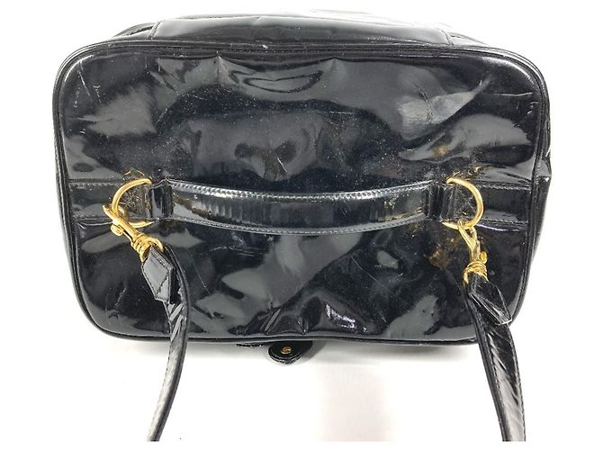 Vanity Beauty case Chanel Vintage CC Coco Mark Logo Nero - vista 8