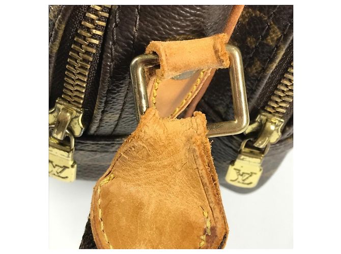 Borsa a tracolla Louis Vuitton Monogram Reporter PM Marrone - vista 10
