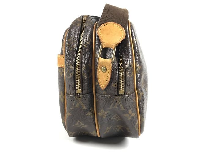 Borsa a tracolla Louis Vuitton Monogram Reporter PM Marrone - vista 3