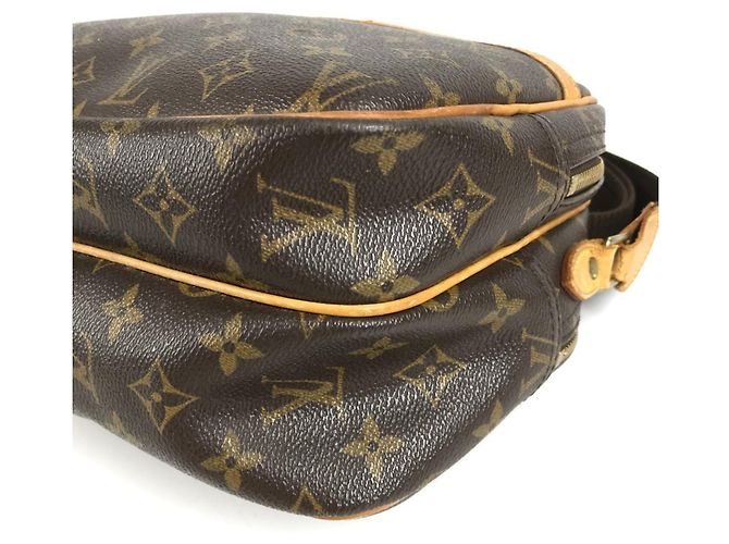 Borsa a tracolla Louis Vuitton Monogram Reporter PM Marrone - vista 6