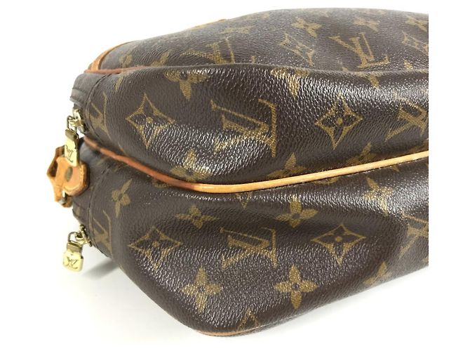Borsa a tracolla Louis Vuitton Monogram Reporter PM Marrone - vista 7