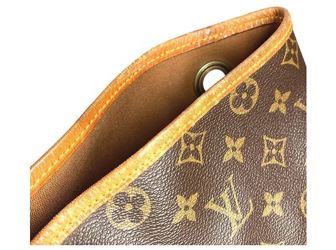 Borsa a tracolla Louis Vuitton Monogram Sac Marine Marrone - vista 12