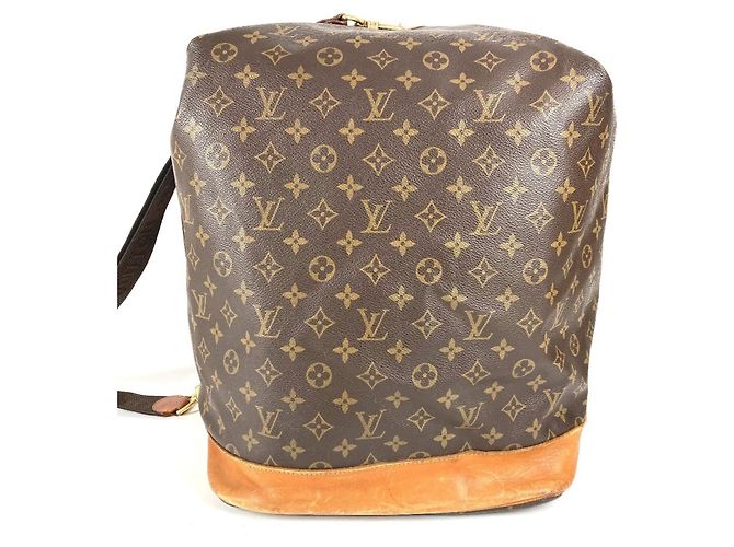 Borsa a tracolla Louis Vuitton Monogram Sac Marine Marrone - vista 4