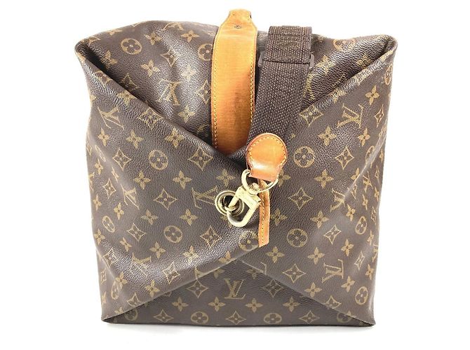 Borsa a tracolla Louis Vuitton Monogram Sac Marine Marrone - vista 8