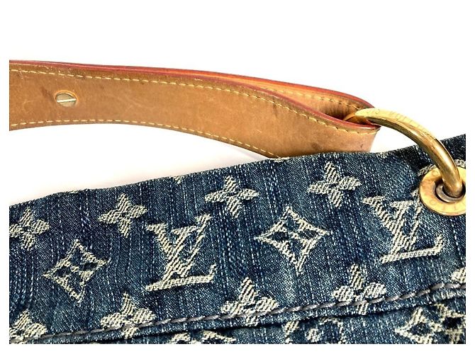 Borsa Daily GM in Monogram Denim Louis Vuitton Blu - vista 10
