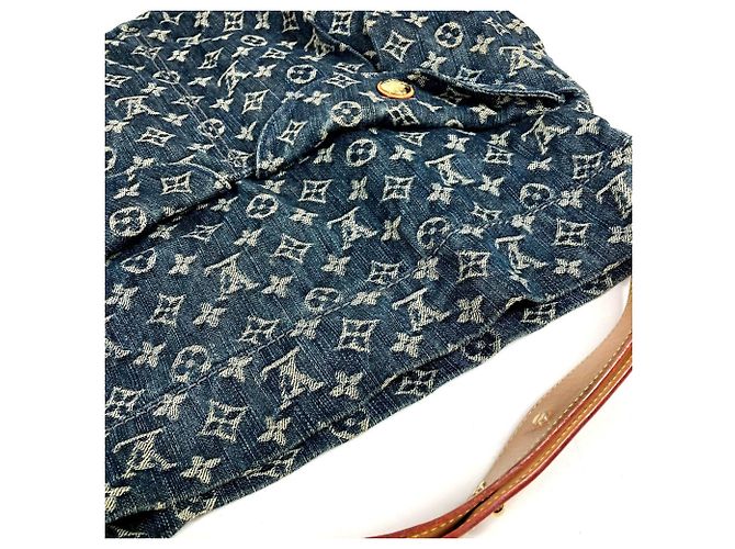 Borsa Daily GM in Monogram Denim Louis Vuitton Blu - vista 11