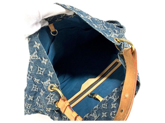 Borsa Daily GM in Monogram Denim Louis Vuitton Blu - vista 12