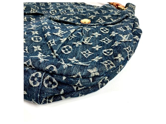 Borsa Daily GM in Monogram Denim Louis Vuitton Blu - vista 4