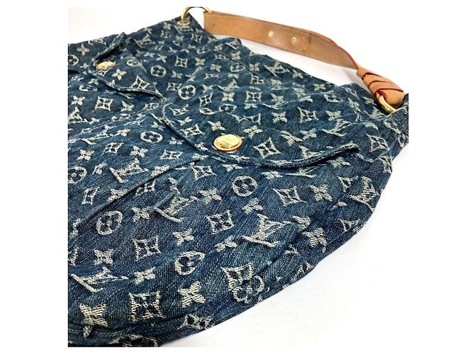 Borsa Daily GM in Monogram Denim Louis Vuitton Blu - vista 5